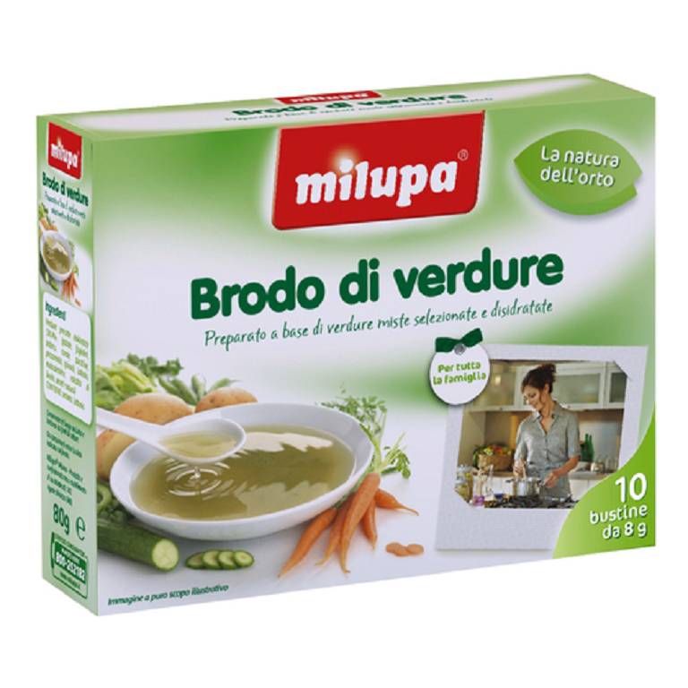 MILUPA LE VERDURE BRODO 10X8G