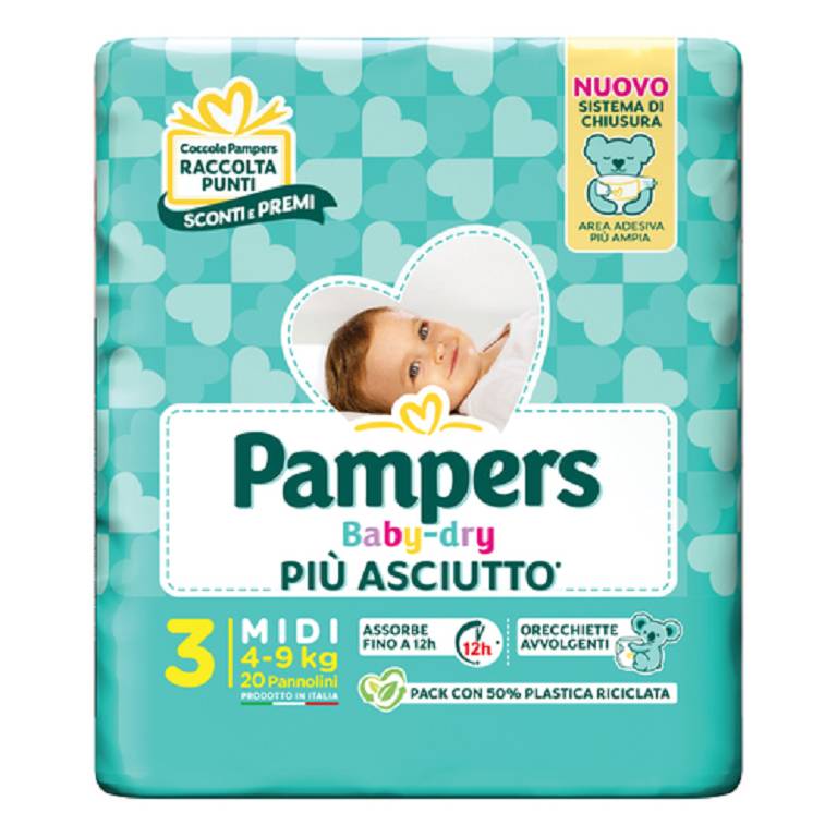 PAMPERS BD DOWNCOUNT MIDI 20PZ