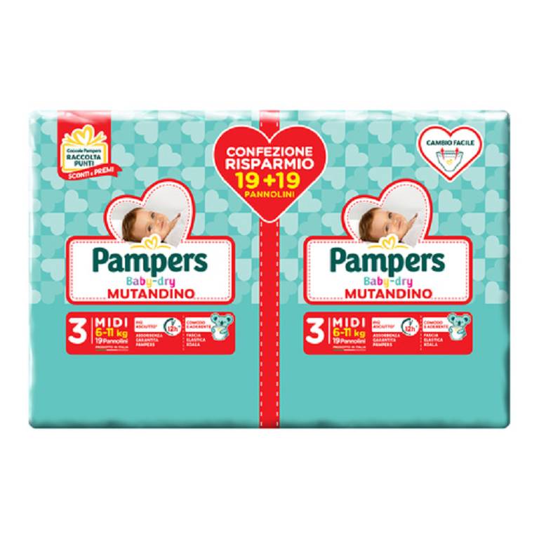 PAMPERS BD MUT DUODWCT MIDI38P