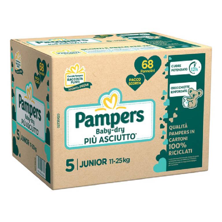 PAMPERS QUADRI BD DWCT J 68PZ